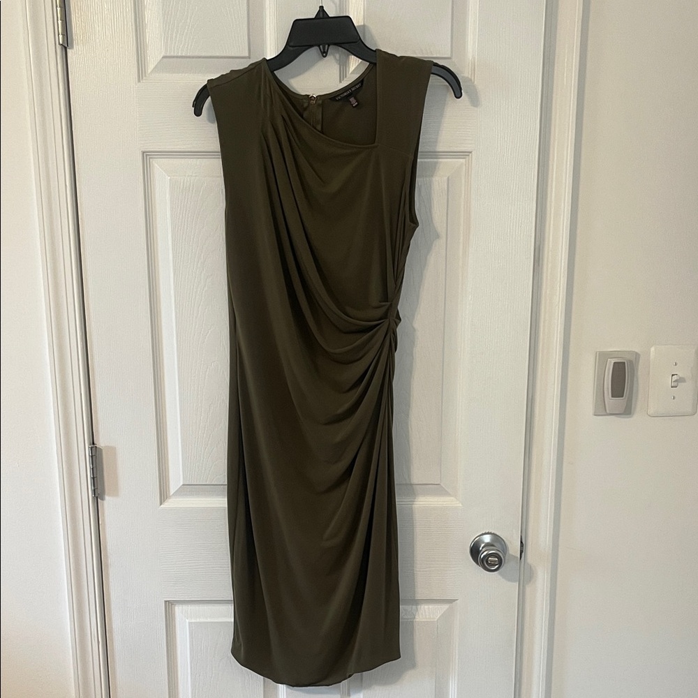 Victoria's Secret Olive Draped Midi Dress